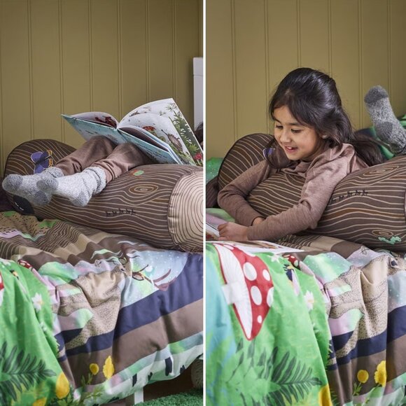 IKEA SKOGSDUVA Cushion, cylinder shaped, brown - Picture 5 of 6